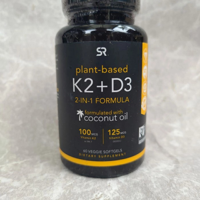 Sport research vitamin K2 D3 5000iu 60 softgel vegetarian