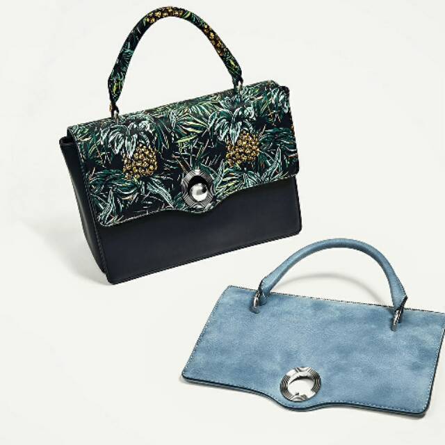 Restok  Boom sale zara city bag with interchangeable flap original store 100%