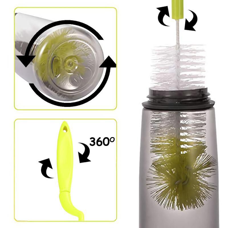 Sikat Botol &amp; Dot Bayi Merk Young-Young Rotasi 360 Derajat 2 pcs.