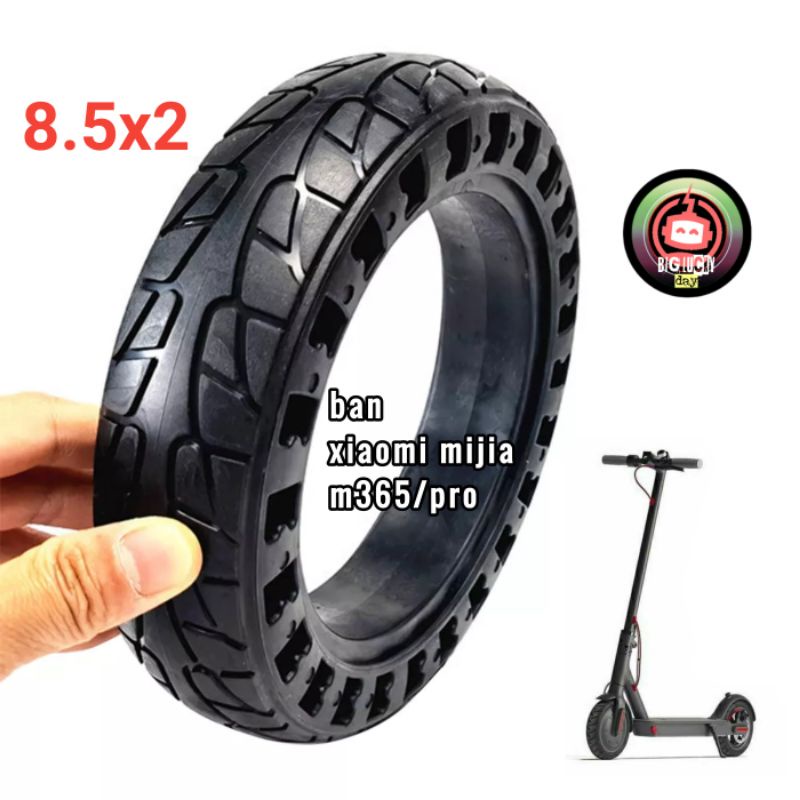 ban solid universal honey 8.5x2  pro ban mati rongga bolong tire 8 1/2x2 sparepart scooter listrik 8