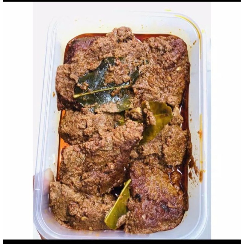 

Rendang Daging 8 potong /350gram asli pariaman