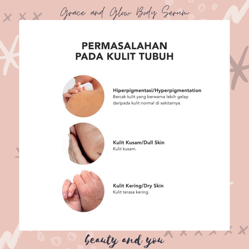 Grace and Glow Body Serum English Pear Freesia and Black Opium (ORIGINAL)