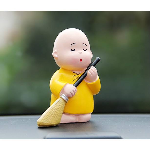 Pajangan Mobil Kongfu Kungfu Monk Biksu SHAO LIN BAJU KUNING Series 3 in 1