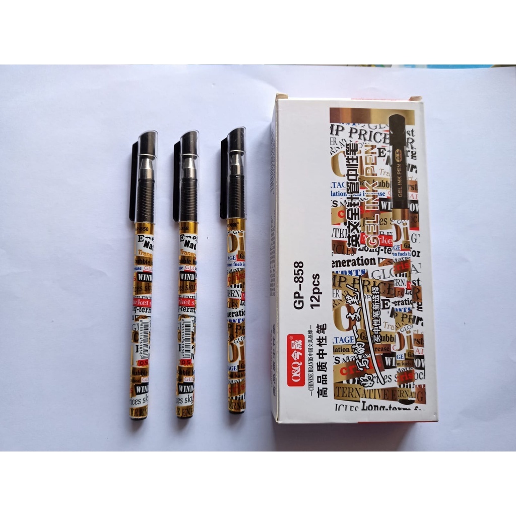 

Bolpen O&Q Gp-858 Pulpen Gen Ink Pen 0.5mm