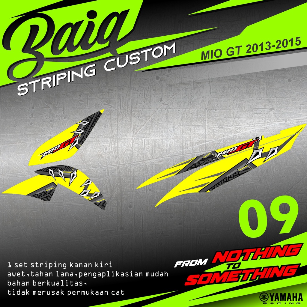 STRIPING MIO GT 2013 - 2015 KUNING 09