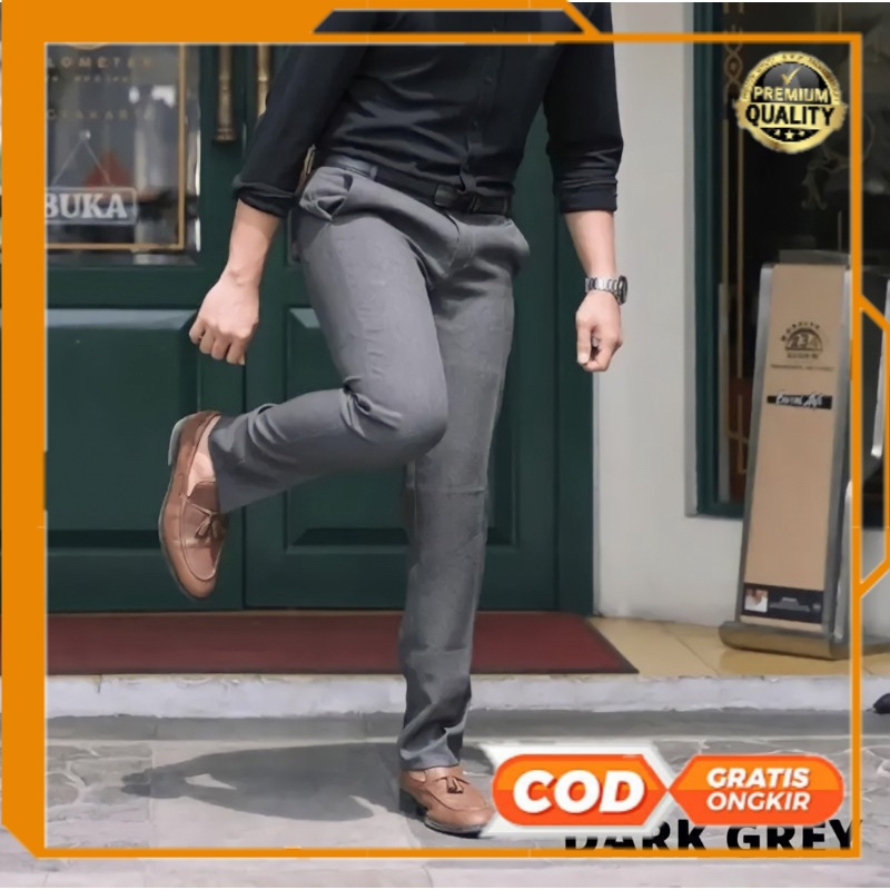 BAWAHAN PRIA CELANA FORMAL PREMIUM // Celana Kantor Formal Pria Slimfit Bahan Dasar Kain Woll Kualit