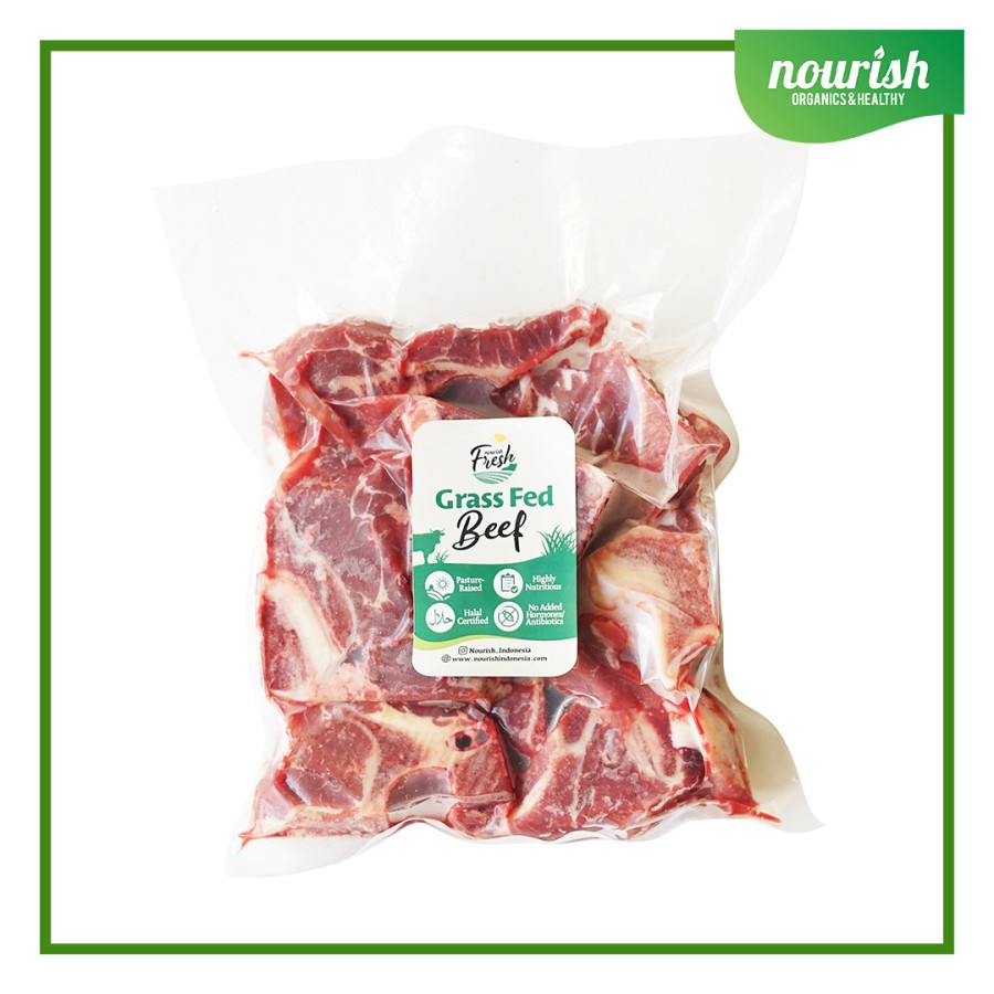 Grass Fed Neck Bone / Tulang Leher / Tulang untuk Sop 500 gr