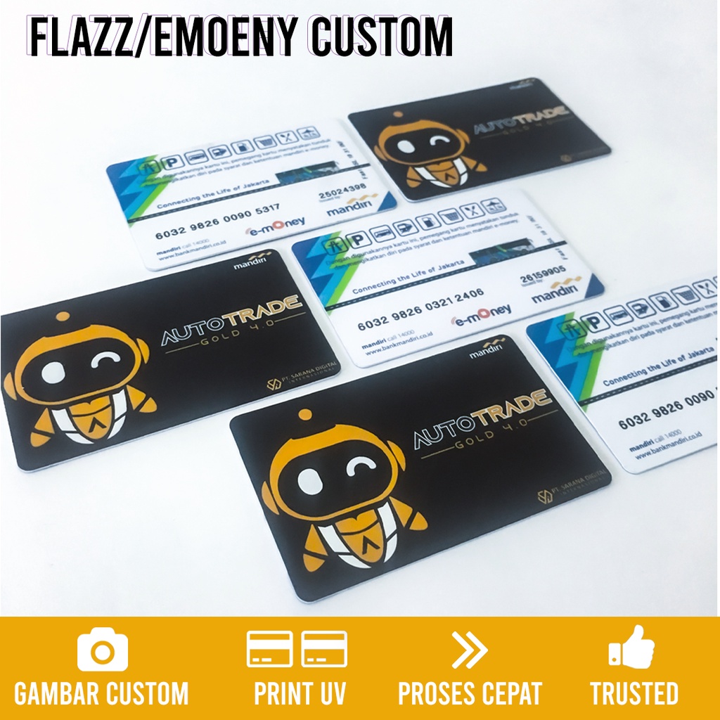 EMONEY PRINT CUSTOM, CUSTOM EMONEY DUA SISI, CUSTOM EMONEY ID-CARD