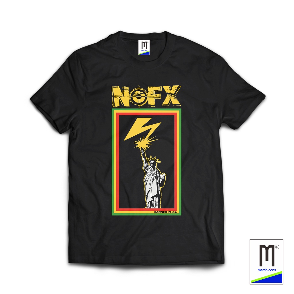 tshirt band nofx hitam kaos band kaos murah