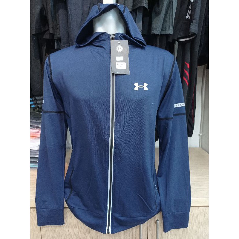 Jaket Running Olahraga UA Hoodie Grade Ori #U187