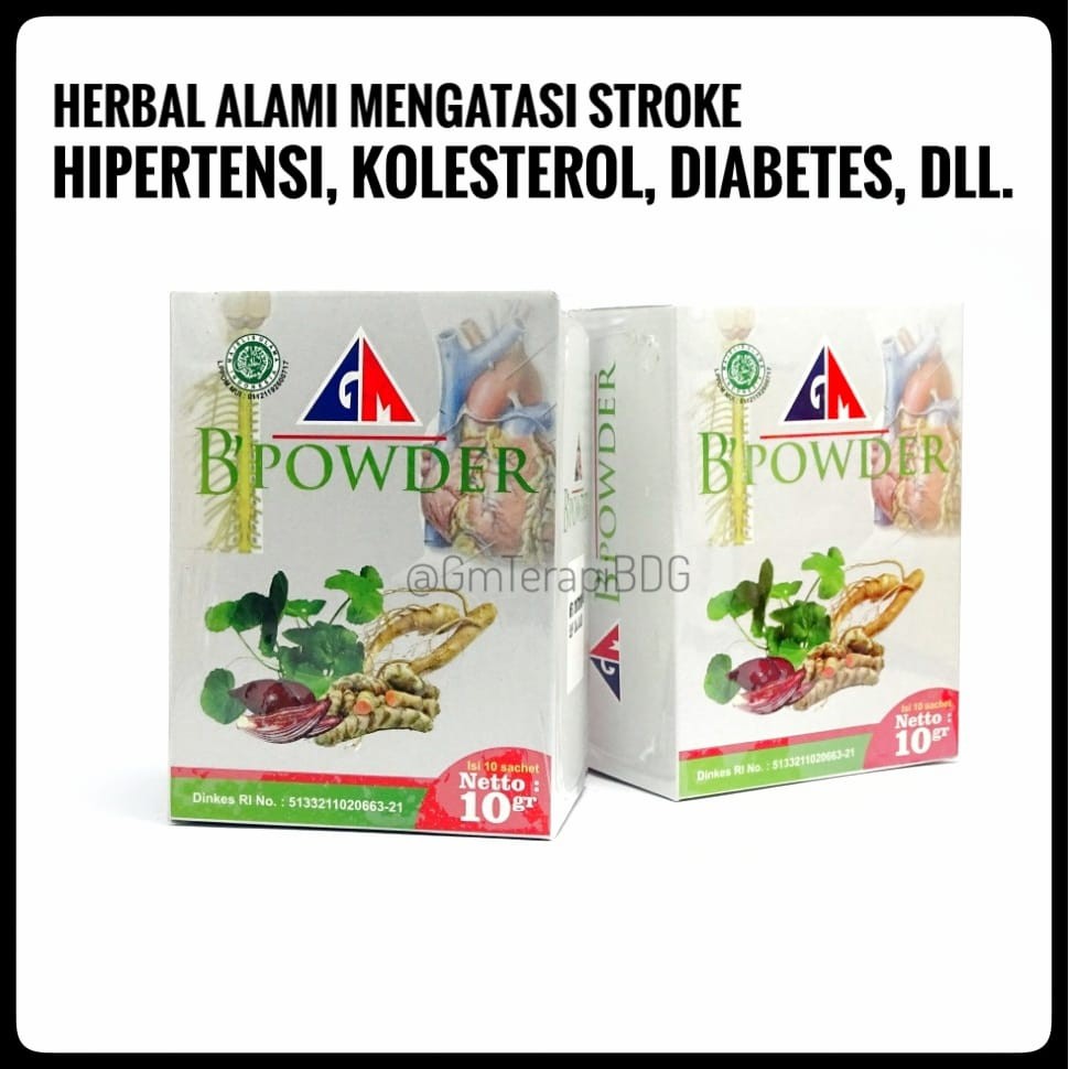 GM B Powder  Herbal Stroke dan Gangguan Syaraf