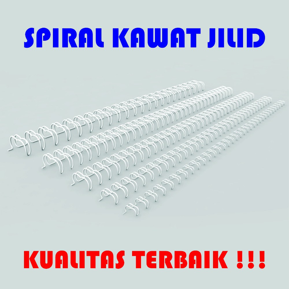 

Spiral Kawat Jilid F4 Folio ukuran 1-4 Inci 4.8 mm