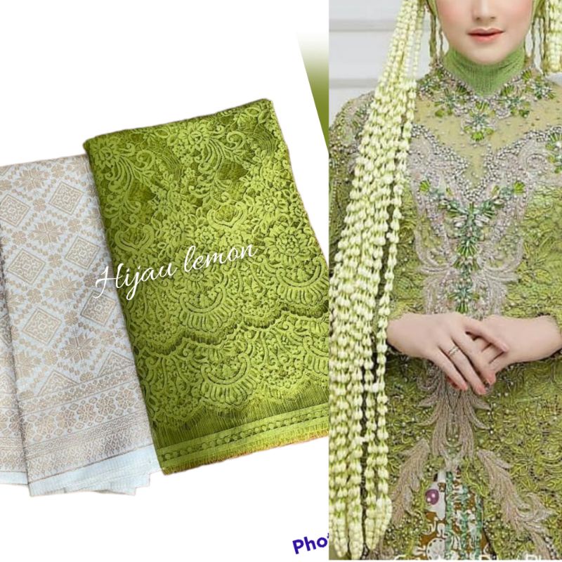 Paket songket brokat semi prancis. set songket kebaya, SEMI PRANCIS, KAIN SONGKET. Setelan murah