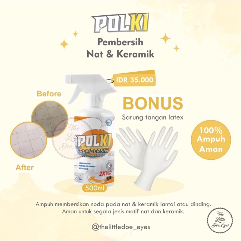 Combo Polki Pembersih Kerak Steinless teel, Kaca, nat &amp; keramik