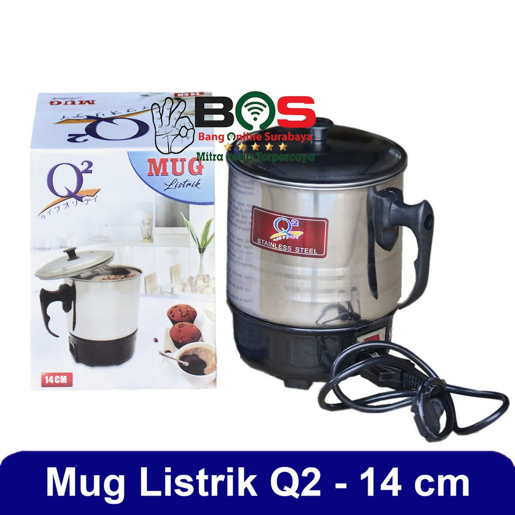 Mug Elektrik Q2 14 CM Mug Teko Listrik Electric Heating Mug Q2-8014