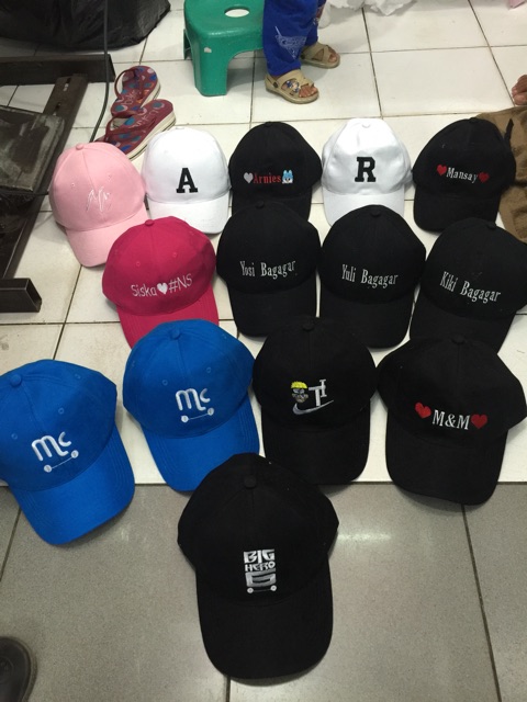 Topi baseball anak custom bordir komputer