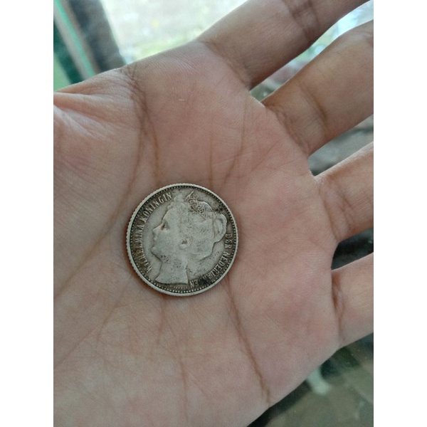 Wilhelmina mahkota 1/2 gulden tahun 1905