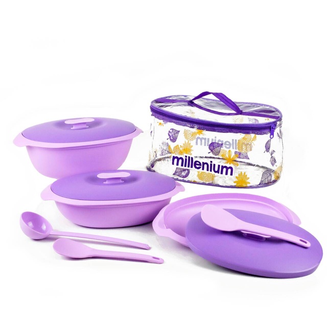 MILLENIUM SERVING SET / Kotak Makanan Wadah Tempat Sayur Set mangkok mangkuk piring centong