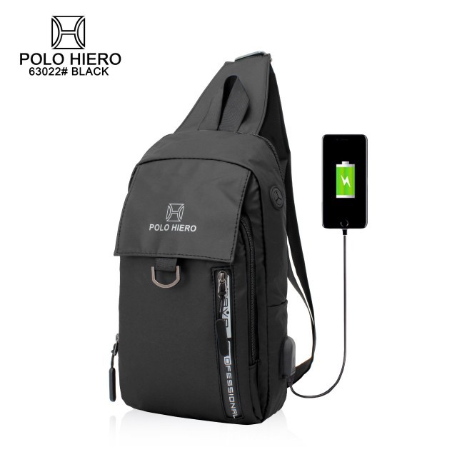 ORIGINAL POLO HIERO 63022 Tas Pria Tas Selempang Pria Tas waistbag pria Tas polo hiero Tas original
