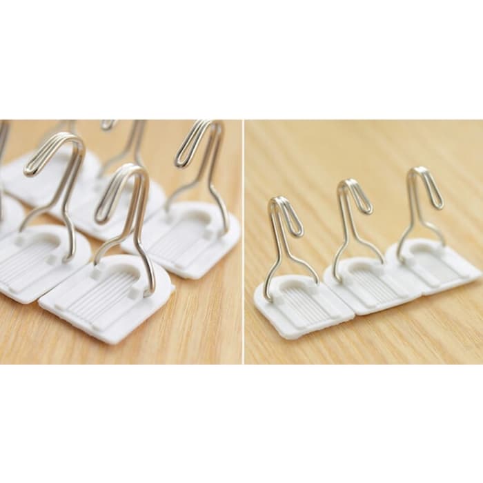 Gantungan Hook Multifungsi / Gantungan Serbaguna / Hook Tempel (1 set isi 6 pcs)