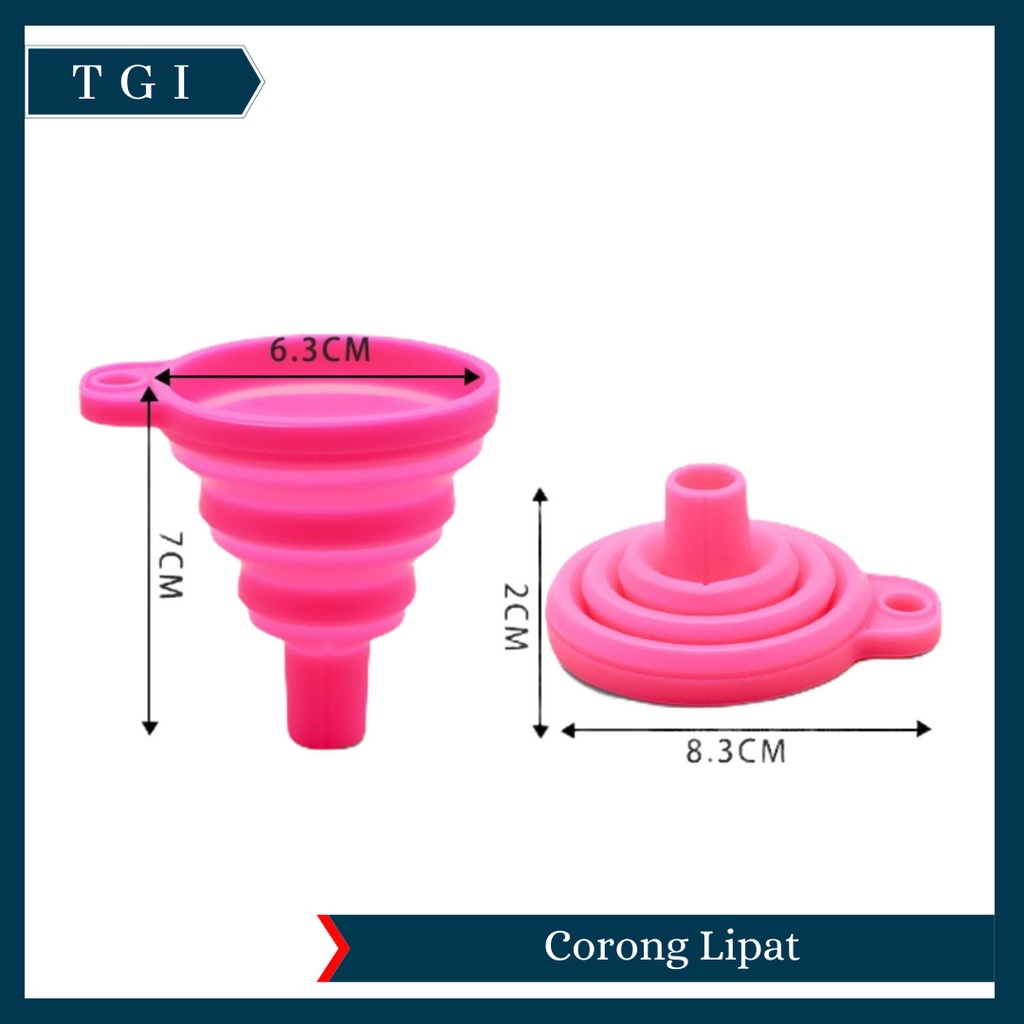 TGI - CORONG MINYAK AIR SILICONE PORTABLE / CORONG LIPAT SERBAGUNA