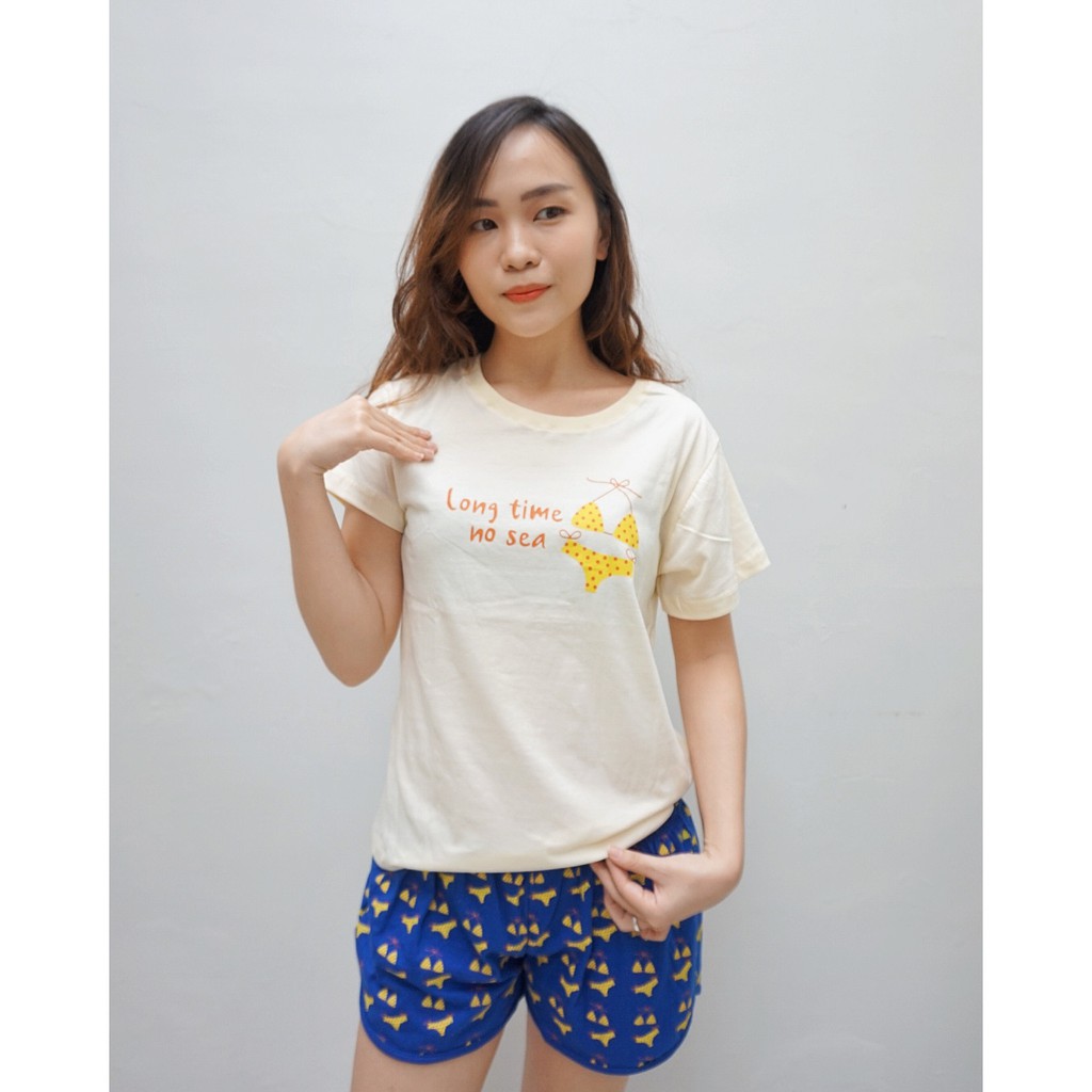 Baju Tidur Wanita/Cewek Piyama Pajamas Motif Murah - BIKINI