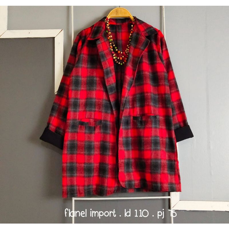 blazer flanel
