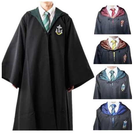 Jubah kostum harpot cosplay costume coat seragam sihir hogwarts