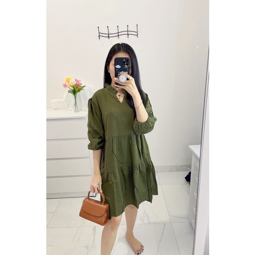 dress oversize polos wanita murah/dress babydoll / dres korean / dres polos kode 0069