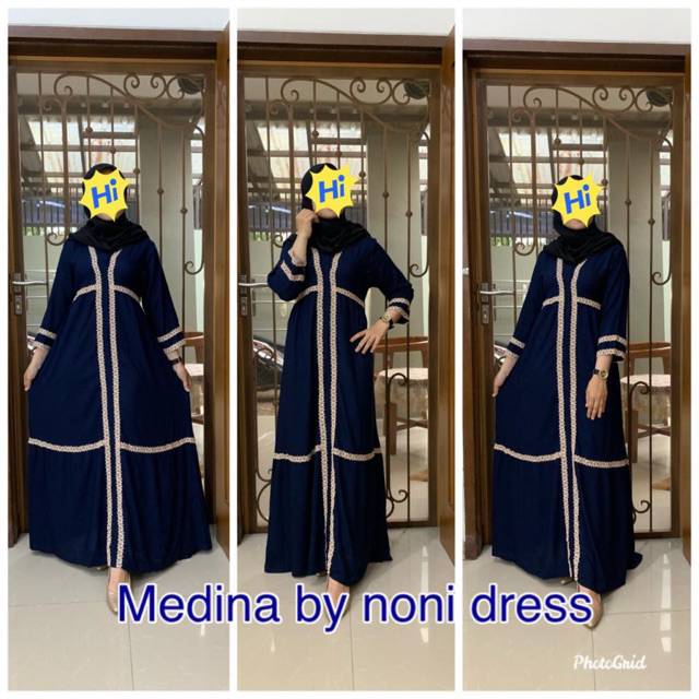 Daster arab NONI MEDINA Dress Rayon Super Busui Original