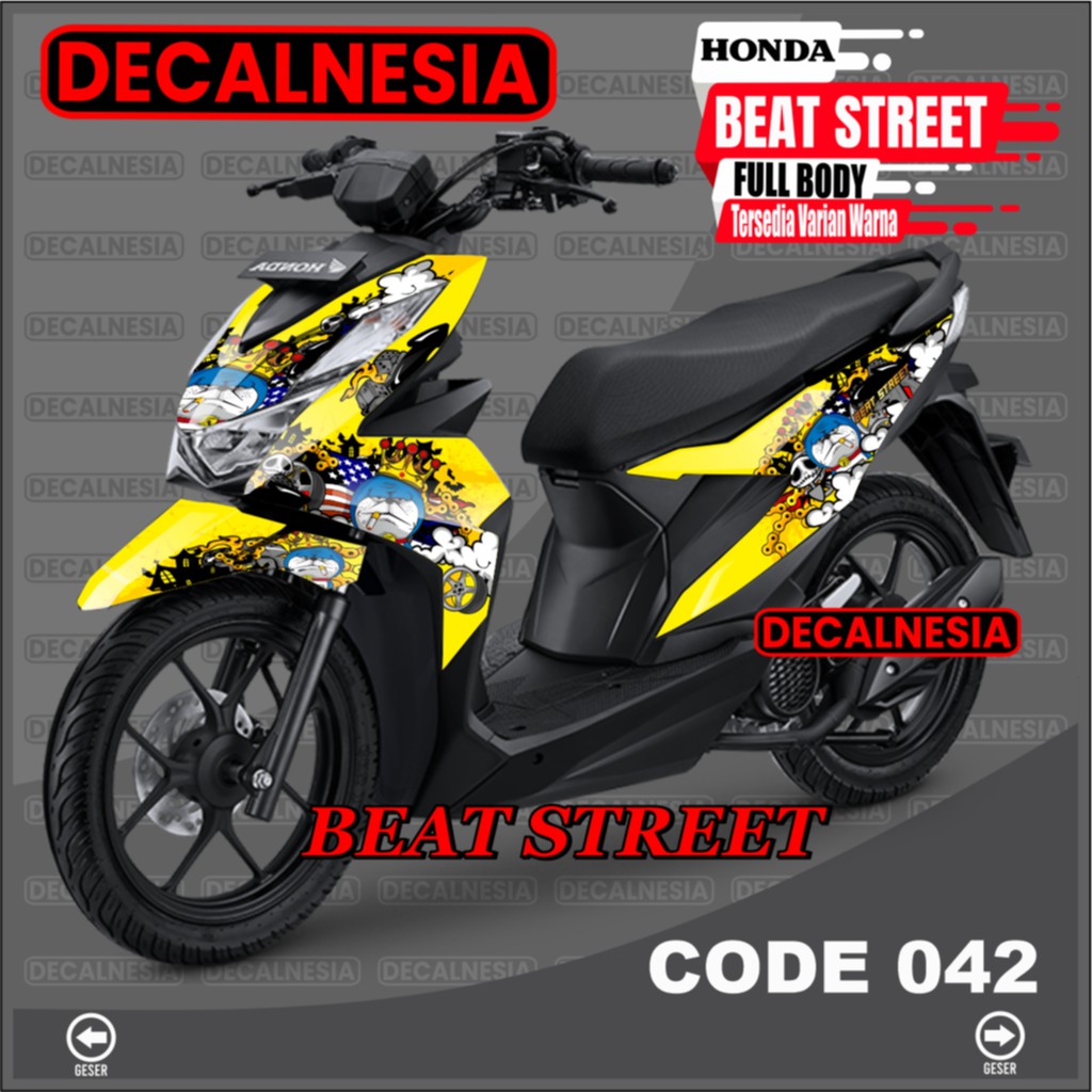 Decal Beat Street New 2021 2022 2023 2024 Full Body Sticker Motor Roadrace Racing Stiker Variasi Aksesoris DC42