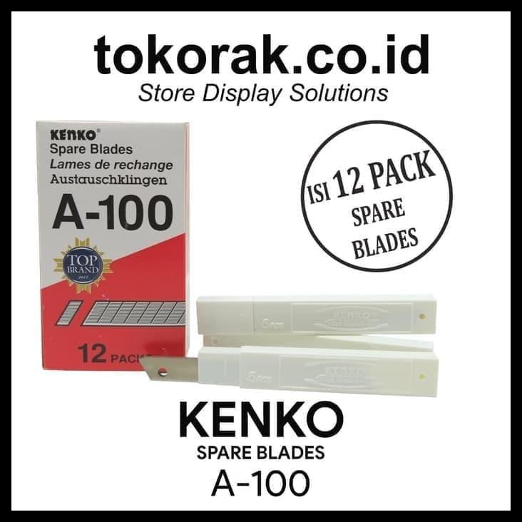 

ISI CUTTER KENKO A-100 KECIL 1 DUS ISI 12PACK REFIL - CUTER - KATER -