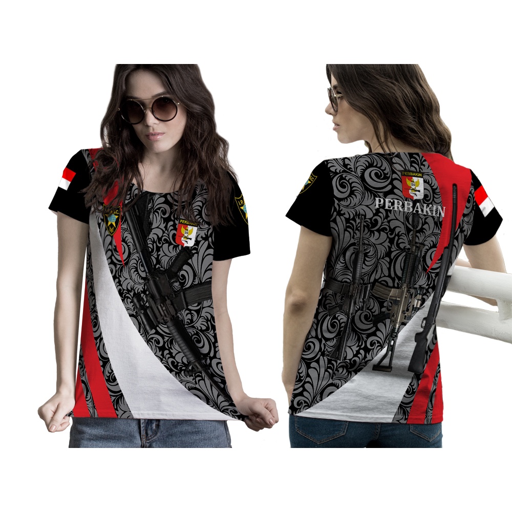 TiniShop - Atasan Wanita / Kaos Wanita PERBAKIN Indonesia / Kaos PERBAKIN Original FullPrint