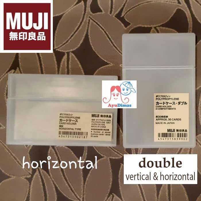 

Muji - Pp Card Case / Holder - Plastik Tempat Kartu Nama / Kredit - Double Case