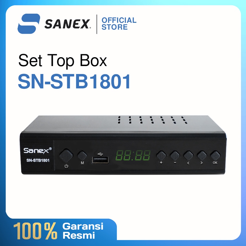 STB TV DIGITAL Sanex Set Top Box STB SN-STB1801 bergaransi android tv tabung terbaik berkualitas E0S