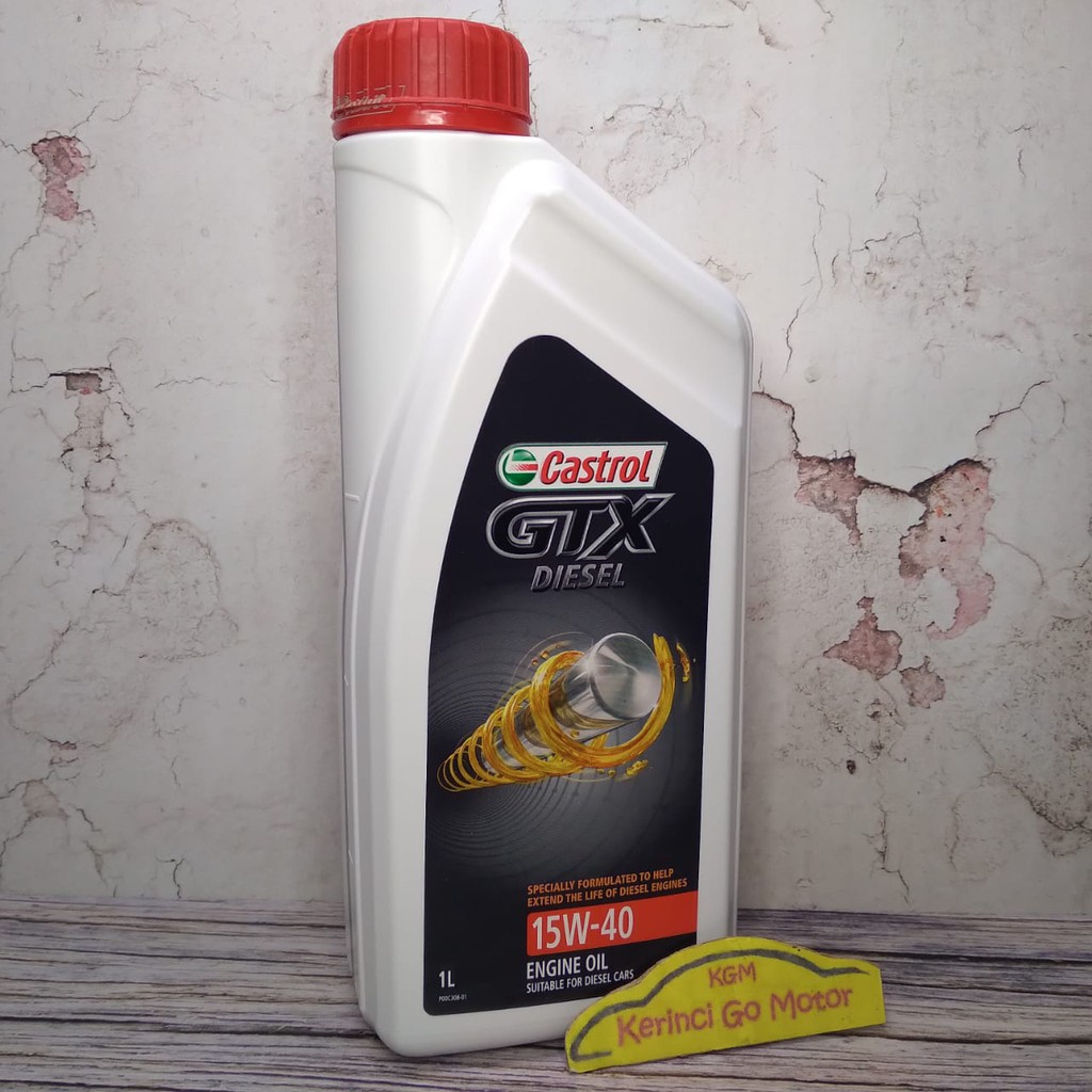 Oli Castrol GTX 15W-40 CI-4/E7 1Liter Diesel - Castrol GTX 15W-40