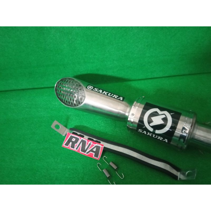 Knalpot sakura racing underbelly silencer only free db killer