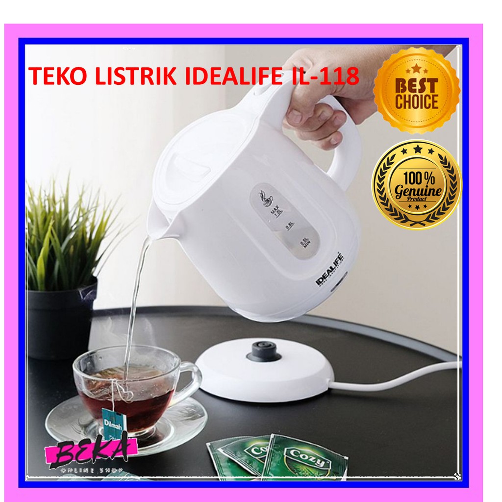 TEKO LISTRIK LOW WATT / ELECTRIC KETTLE IDEALIFE IL-118