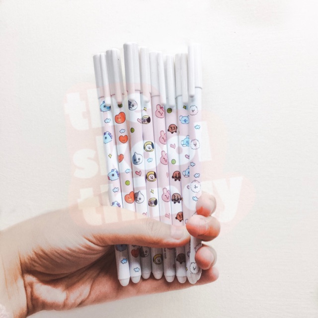 

BT21 WHITE GEL PEN