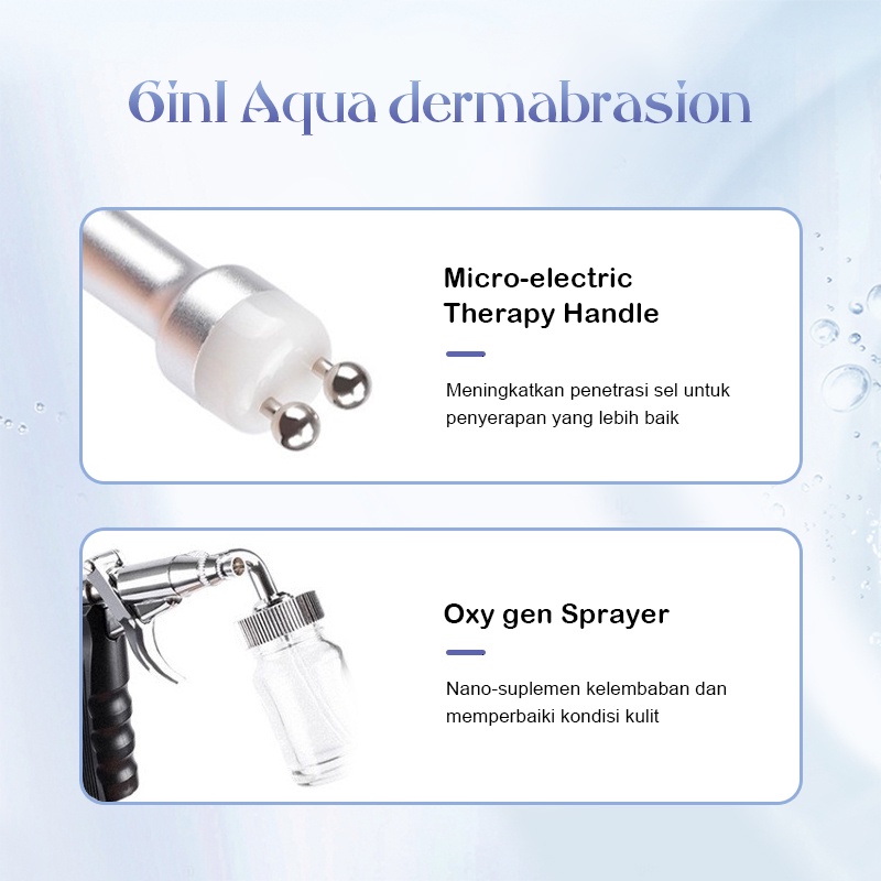 ☘️Garansi☘️ 8 in 1 hydra aqua dermabrasion peel hydrogen pdt mask oxygen rf wajah dermabrasion skin ultrasound detox rf setrika wajah dingin[100%ORI]