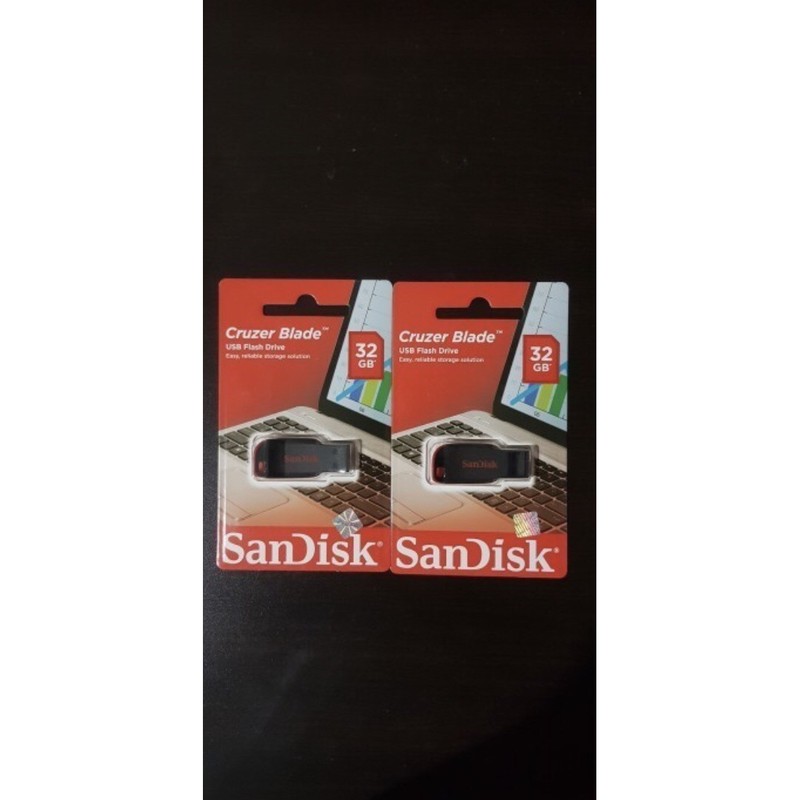FLASDISK SANDISK 32 GB CRUZER BLADE  USB SANDISK 32 GB