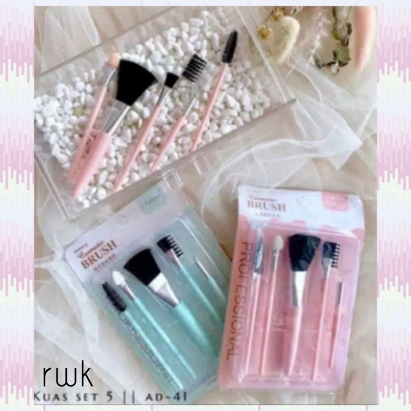 Set Kuas Make Up Mika isi 5  CH-26