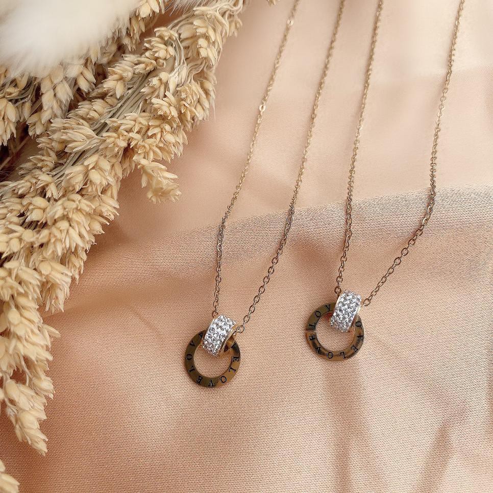 Aksesories Wanita Kalung Fashion Korea Impor Ori Titanium Anti Karat KT781