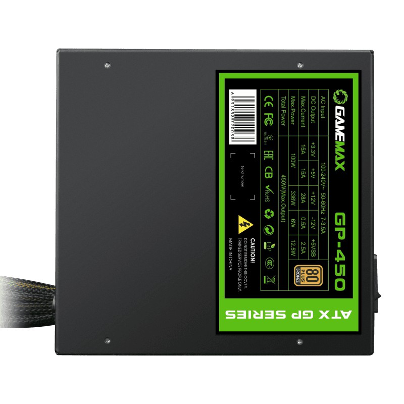 Gamemax PSU GP-450 GP450 80+ Bronze