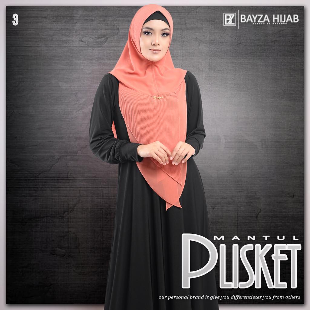 Jilbab Instan Hoodie Mantul Plisket ORI BAYZA