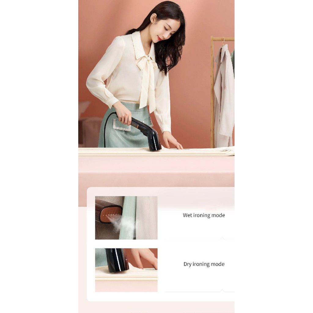 AKN88 - LOFANS GT-305BK Setrika Uap Portable Genggam 1200 W - Hitam