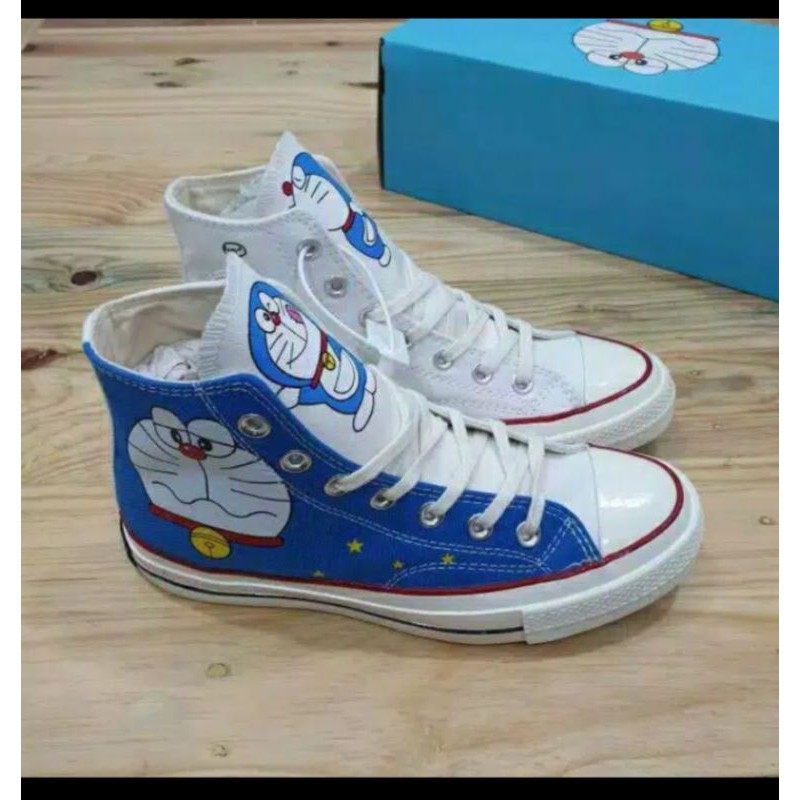 Sepatu Converse Doraemon Sepatu Wanita Dan pria All Star Chuck Taylor Premium Quality