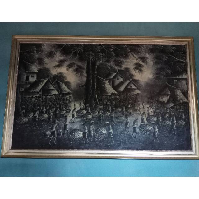 Lukisan pasar bali klasik