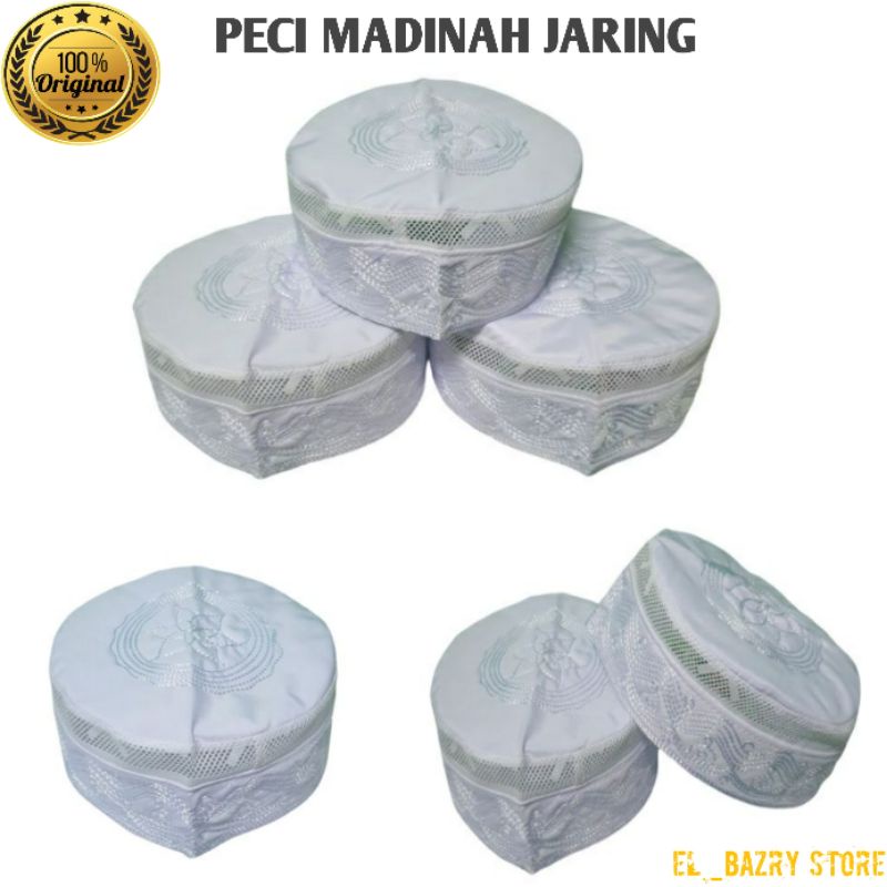 peci Madinah jaring/peci Kopiah Haji santri