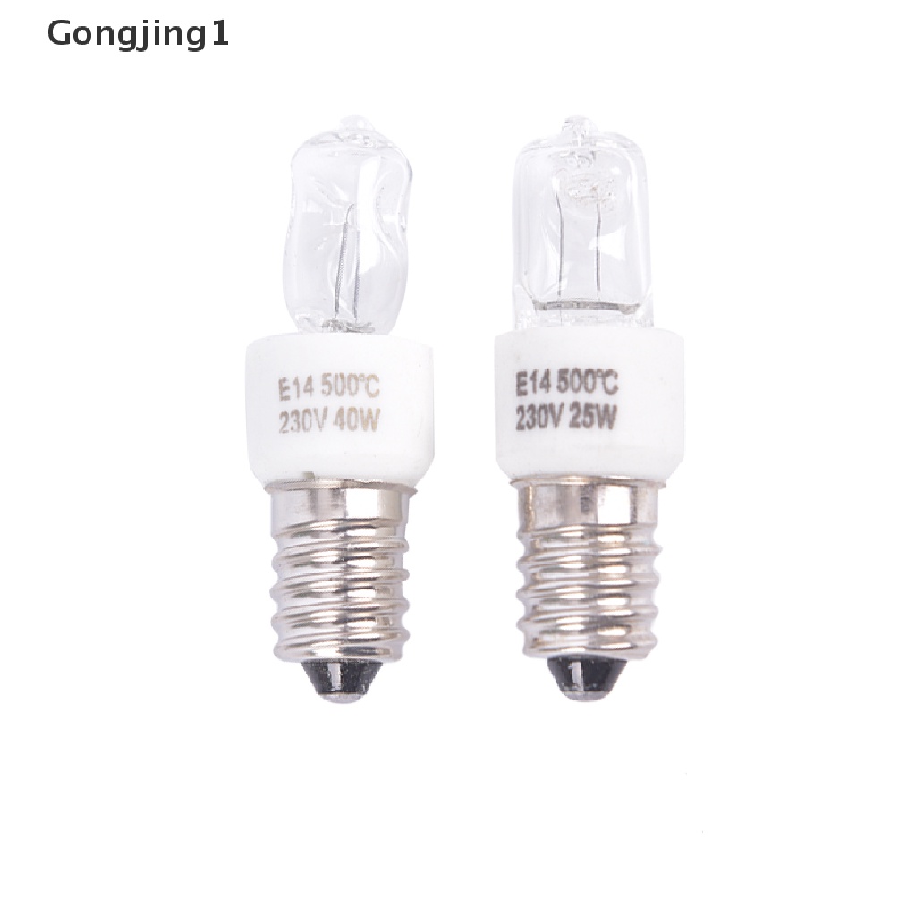 Gongjing1 Bohlam Lampu Halogen E14 Tahan Suhu Tinggi Untuk Microwave / Oven